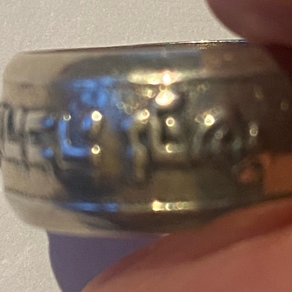 Vintage Sterling Jewish Ring size 5.5 - Picture 6 of 8